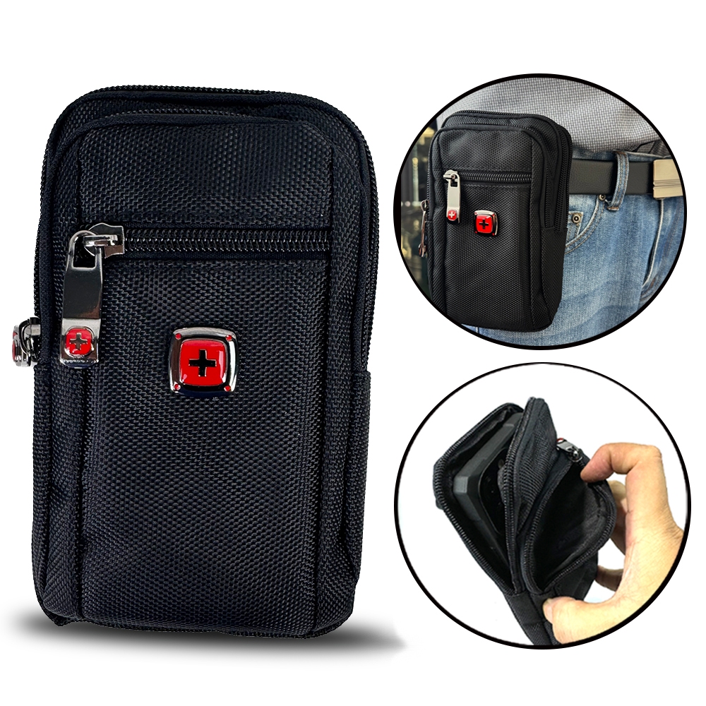 DAKAR ซอง กระเป๋าคาดเอว แนวตั้ง ใส่มือถือ ใส่โทรศัพท์ สำหรับ ไอโฟน ซัมซุง  (0672)