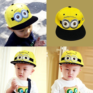 Cap_minions Hat หมวกมินเนี่ยน ตาเดียว 2 ตา ไซส์เด็ก หมวกเบสบ…