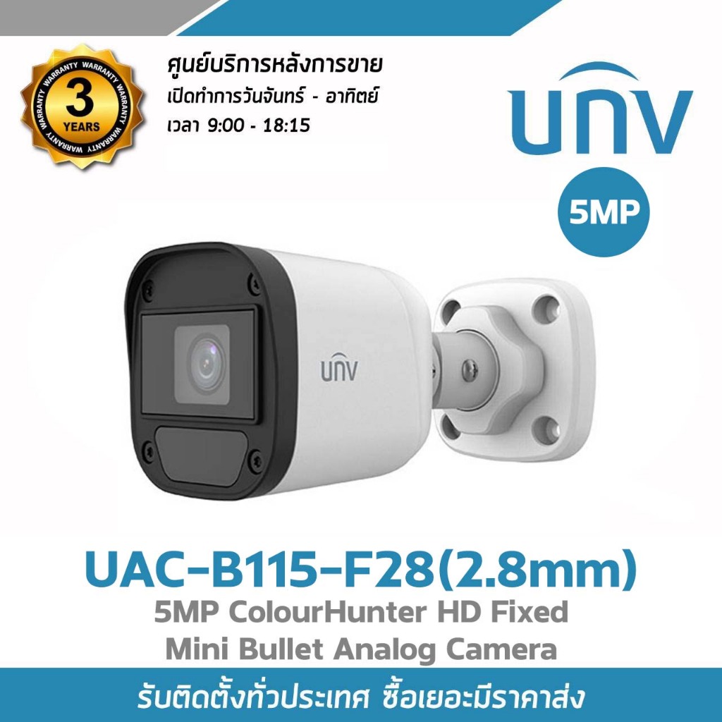 UNV UAC B115 เลือกความละเอียดและเลนส์ได้