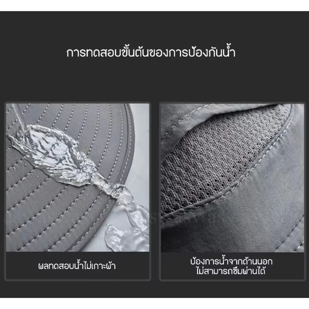 หมวกปีกกว้าง UPF50+ กันแดด UV 360 องศา ระบายอากาศ สำหรับงานเกษตร thumbnail 6