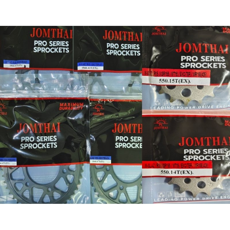 สเตอร์หน้า-หลัง R15 (08-16) / Exciter 150 / Exciter 155 VVA / M-SLAZ  ไล่เบา PRO SERIES ตราพระอาทิตย์ JOMTHAI แท้ 100%