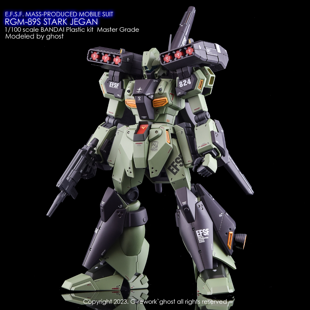 พร้อมส่ง G-REWORK CUSTOM DECAL MG 1/100 RGM-89S STARK JEGAN