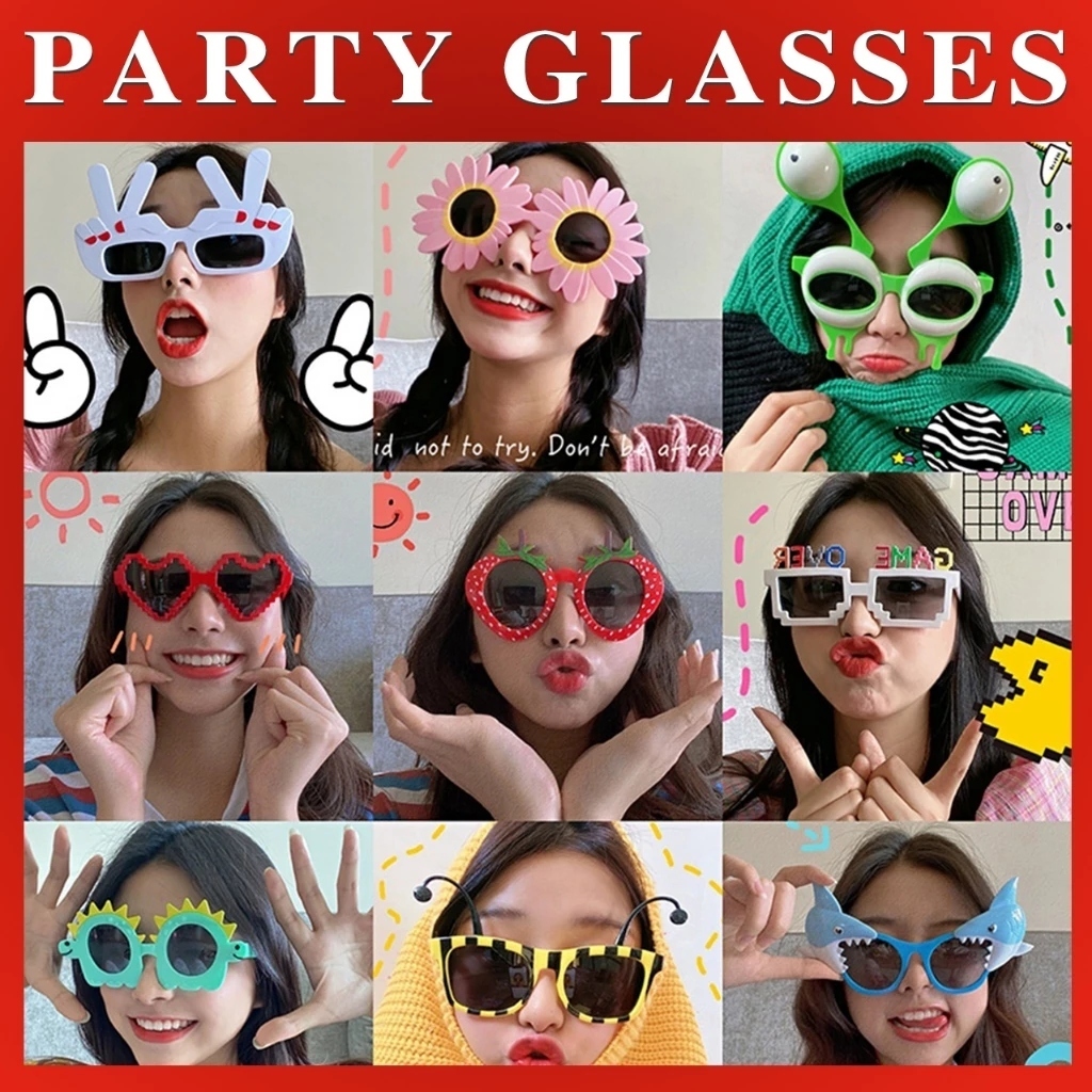 Sunglasses party glasses แว่นตาปาร์ตี้  แว่นตา แว่นตากันแดดหญิงแว่น ราคา ถูกที่สุด ดีลบีเคเค