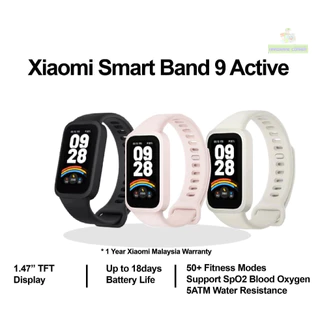 Xiaomi Band 9 Active นาฬิกาสมาร์ทวอทช์ หน้าจอ TFT ขนาด1.47 นิ้ว อัตรารีเฟรช 60Hz แบตเตอรี่ 18 วัน