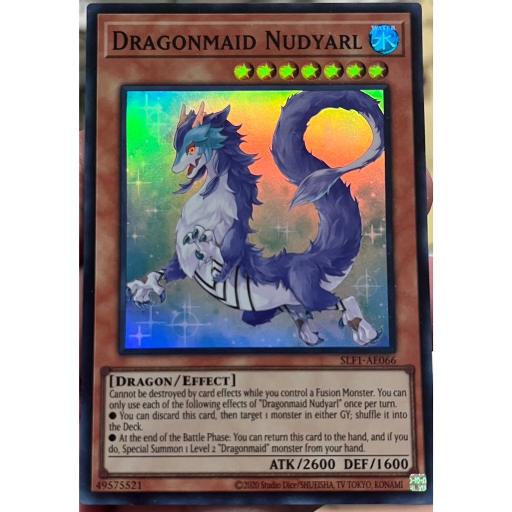Yugioh Asia-Eng [SLF1-AE066] Dragonmaid Nudyarl (Super Rare) การ์ดยูกิแท้ถูกลิขสิทธิ์