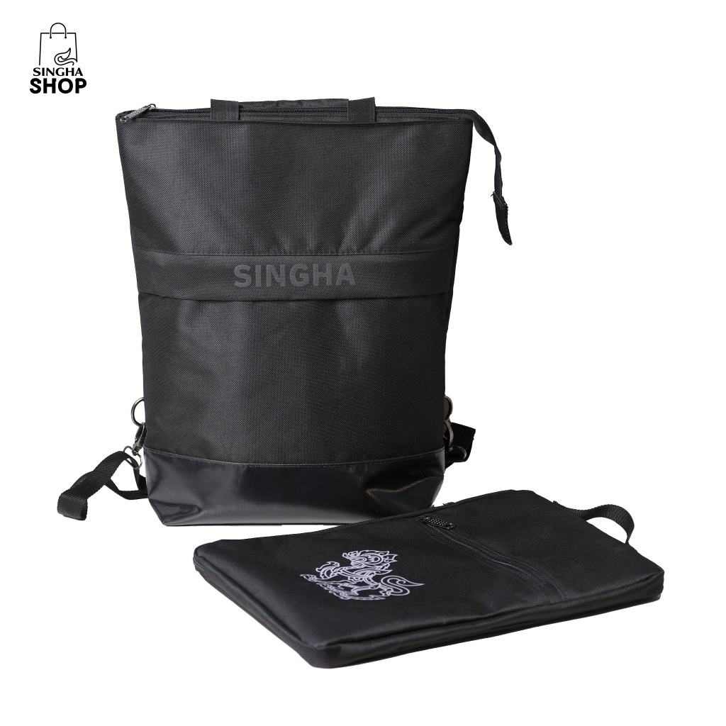 กระเป๋าเป้ Singha All Black 3 styles