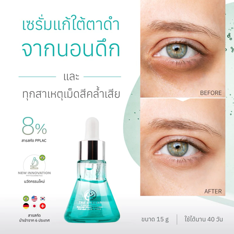 THE EYELAB BKC serum แพ็คคู่ เซรั่มแก้ใต้ตาดำจากนอนดึกและภูมิแพ้