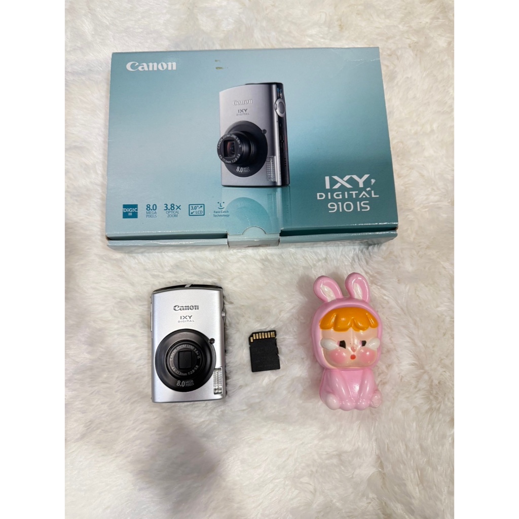 (rare item)full boxืกล้องดิจิตอลคอมแพค canon ixy 910is /ixus 860is โทนละมุน ไม่เหลืองสภาพมือ1ใหม่กริ