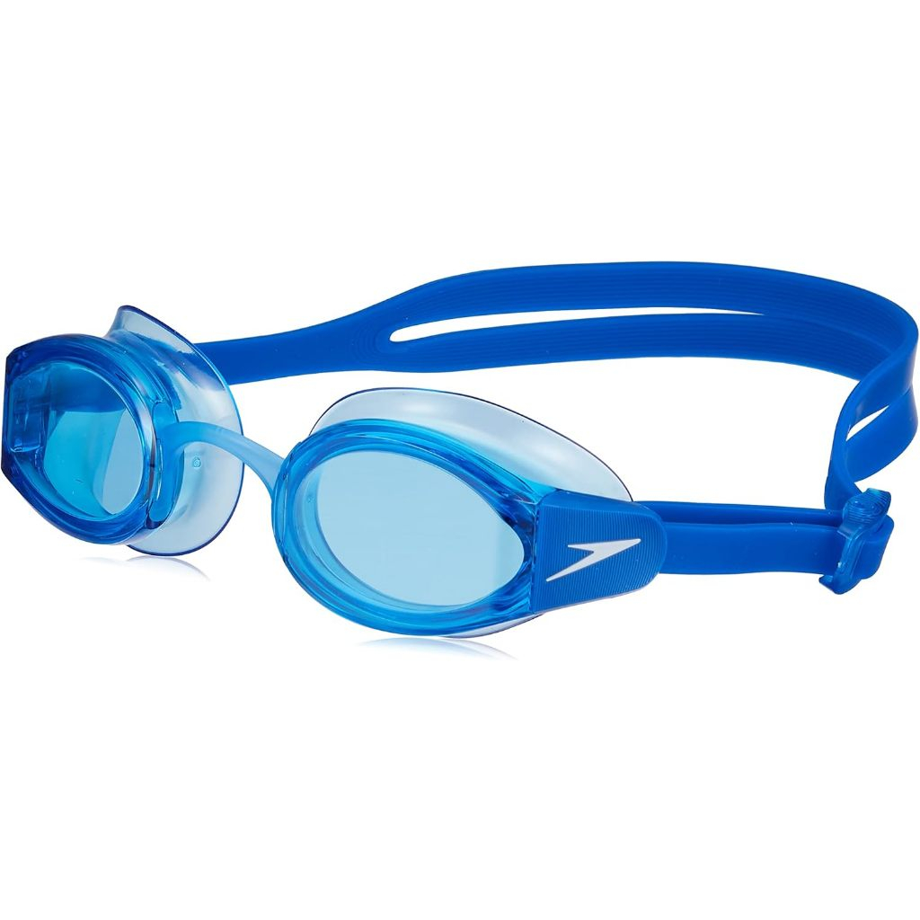 Speedo Mariner Pro Swimming Goggles with Anti-Fog UV Protection - Unisex Adult Free Size - Blue Direct from Japan