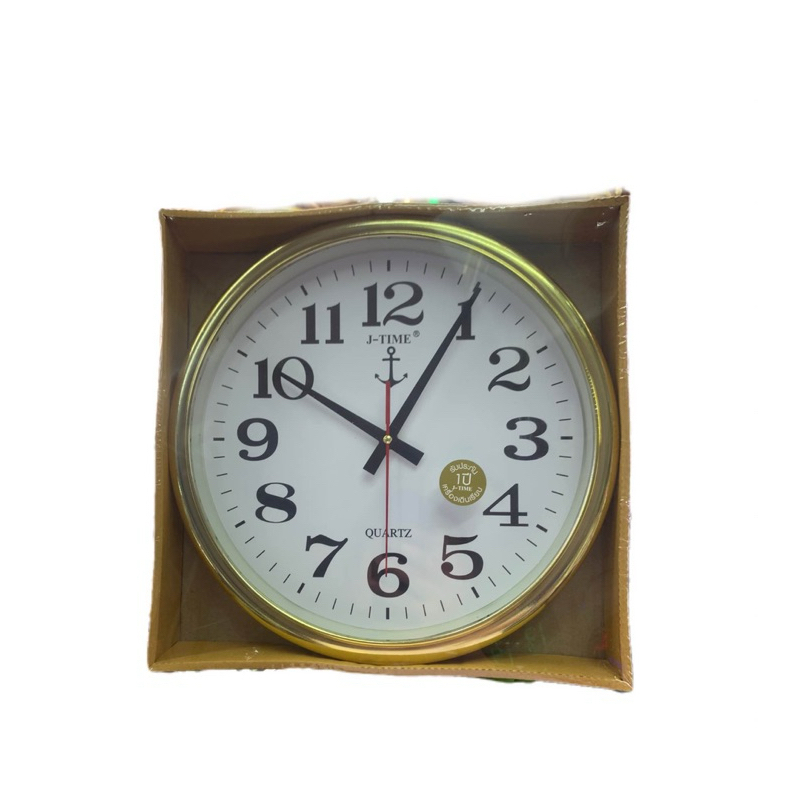 นาฬิกาแขวนผนัง J-TIME ขนาด11.5 นิ้ว ตัวเลขใหญ่ มองเห็นชัด เรือนใหญ่ สไตล์หรู