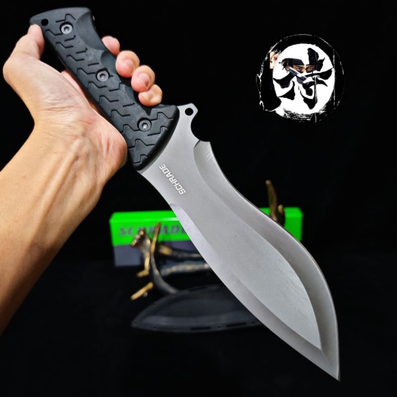 มีดเดินป่า​ มีด​ยุทธวิธี​ SCHRADE​ ​​วัสดุใบมีด:1095​ ด้ามจับ​ ABS + ที่จับไฟเบอร์​