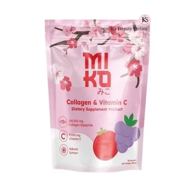 มิโกะ คอลลาเจน Miko Collagen & Vitamin C (1 ห่อ มี 30 ซอง)