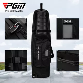 ถุงคลุมกระเป๋ากอล์ฟขึ้นเครื่องบิน PGM Golf Traveling Bag สีดำ (HKB014)