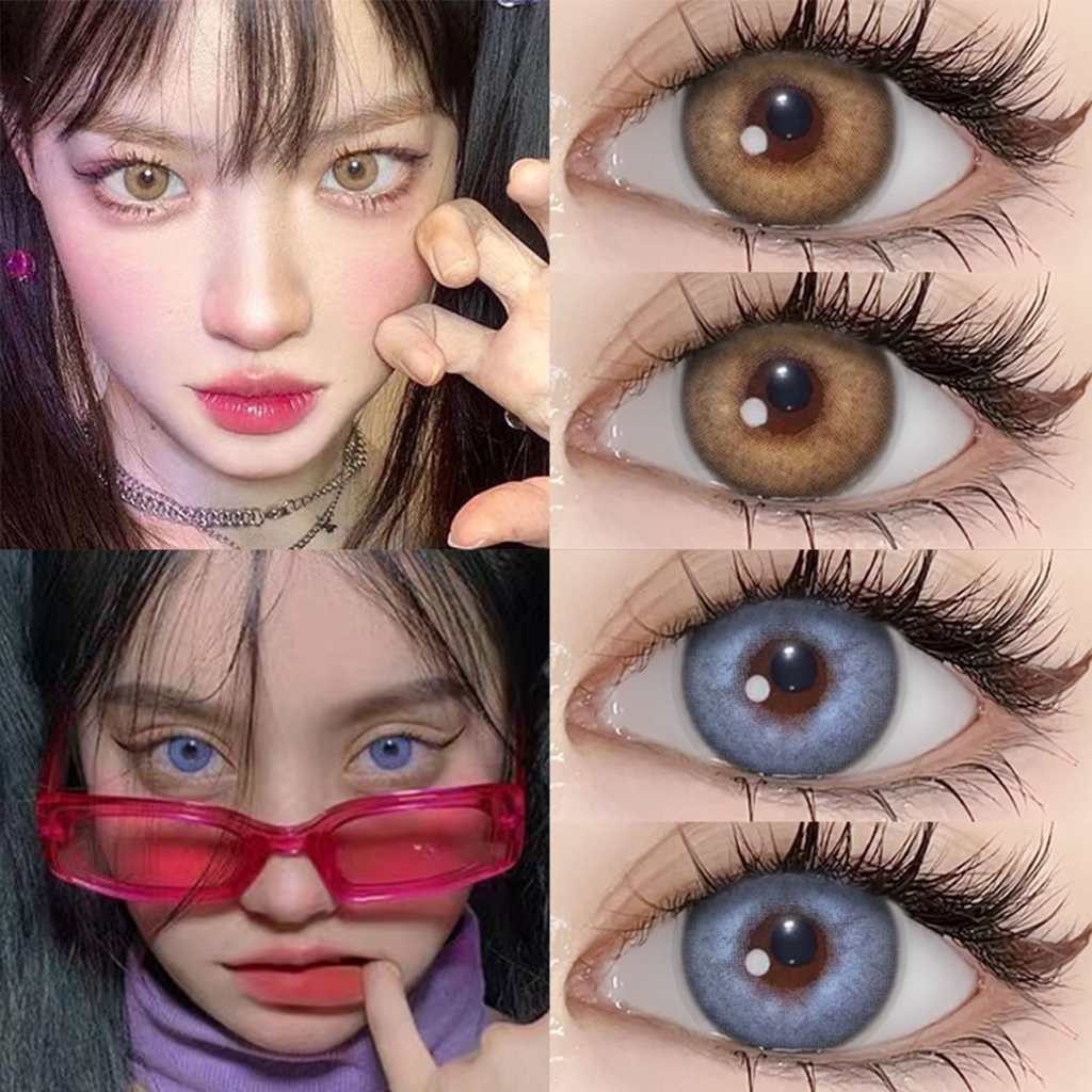Midroo  DIA-14.0mm Brown/Grey/Blue/Black สุดคุ้ม เลนส์แฟชั่น บลิงบลิงๆ เลนส์ค่าสายตาปกติ รายเดือน ราคา ถูกที่สุด ดีลบีเคเค แกลเลอรีภาพที่ 9