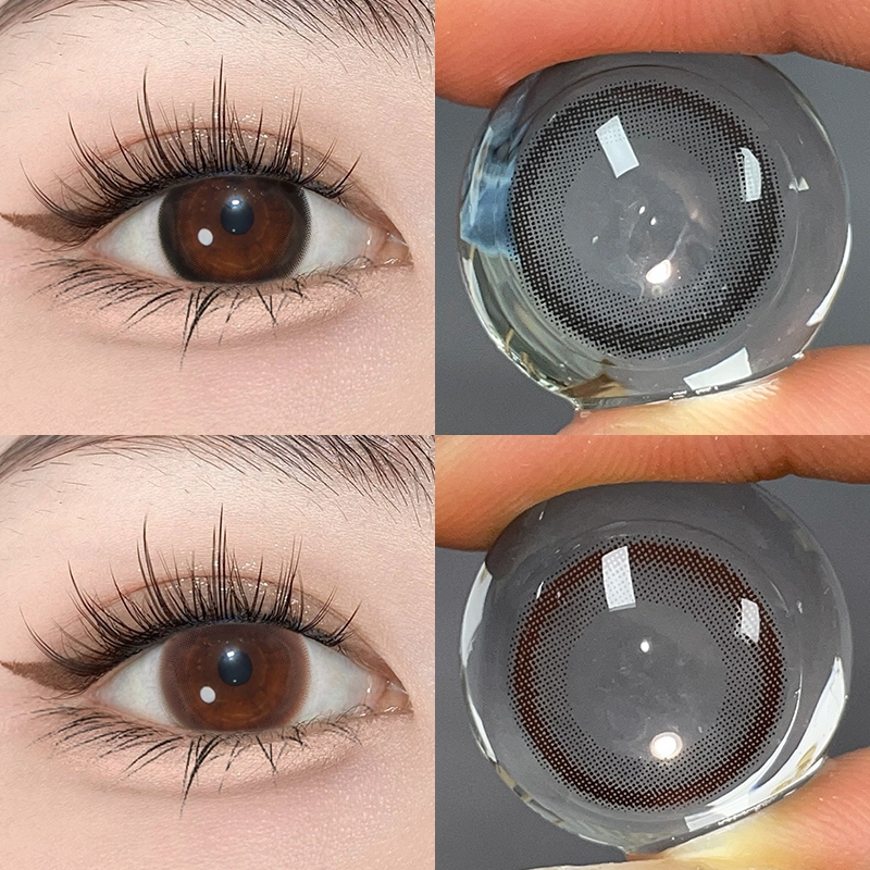 Midroo  DIA-14.0mm Brown/Grey/Blue/Black สุดคุ้ม เลนส์แฟชั่น บลิงบลิงๆ เลนส์ค่าสายตาปกติ รายเดือน ราคา ถูกที่สุด ดีลบีเคเค แกลเลอรีภาพที่ 3