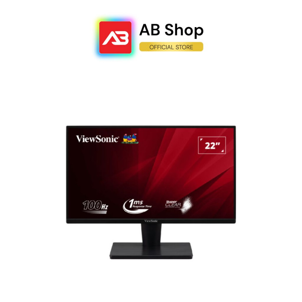 ViewSonic จอมอนิเตอร์ 22″ 1920×1080 (FHD) 100Hz SuperClear VA panel รุ่น VA220-H