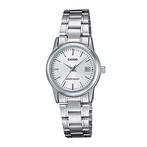 Casio นาฬิกาข้อมือผู้หญิง สแตนเลส รุ่น LTP-V002D,LTP-V002D-7B,LTP-V002D-1A,LTP-V002D-7A,LTP-V002D-4B