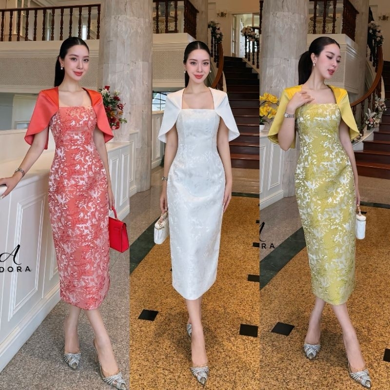 Adora เดรสออกงานสวยหรูทรงสอบคอเหลี่ยม