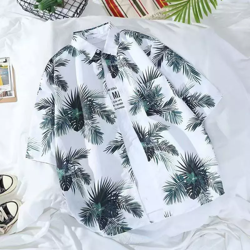 เสื้อเชิ้ตแขนสั้น พิมพ์ลาย สไตล์ฮาวาย ผู้ชาย thumbnail 9