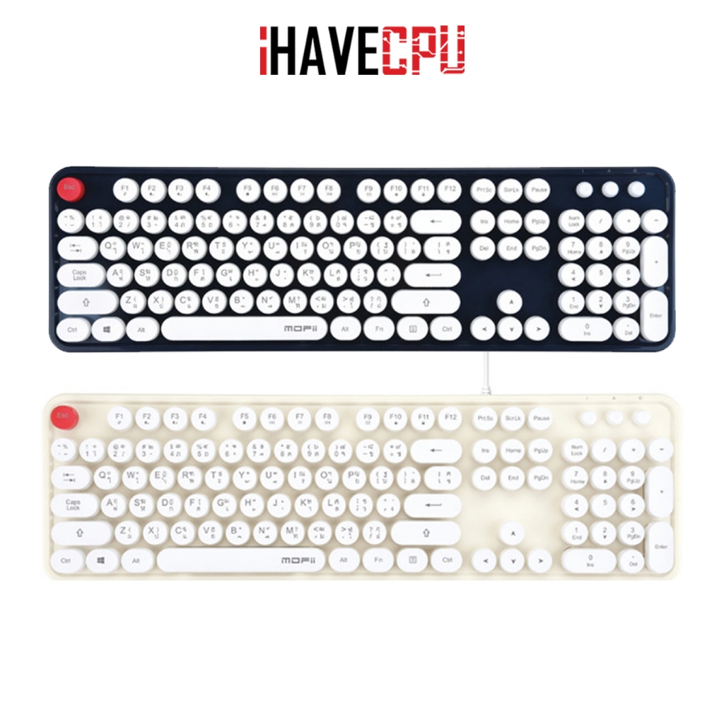 คีย์บอร์ด (keyboard) iHAVECPU MOFII SWEET K WIRED RETRO KEYBOARD (EN/TH)