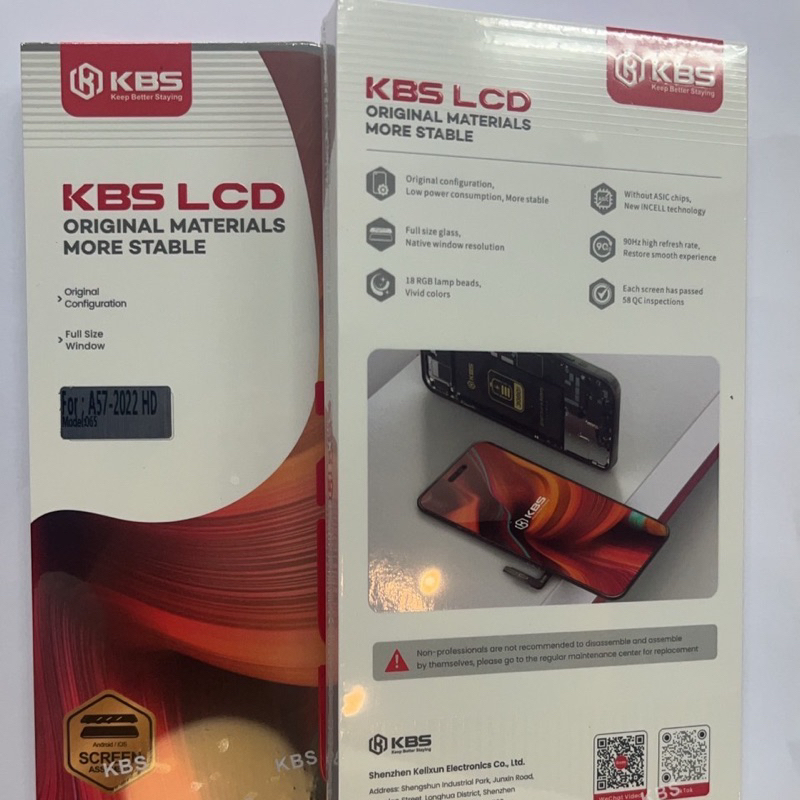LCD KBS A57 4G 5G A17 A17K A77S A77 5G A18 A38 A58 A78 หน้าจอ+ผ้าเช็ดจอ แถมฟรีชุดไขควง