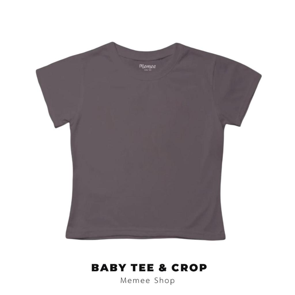 MEMEE ~ เสื้อยืดCotton นิ่มใส่สบาย S-XL(สีพื้นผู้หญิง) รูปที่ 7