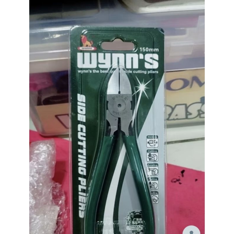 (ของแท้ 100%) คีม คีมตัดสายไฟ คีมตัดพลาสติก คีมปากตัด ขนาด 6 นิ้ว ยี่ห้อ WYNN'S