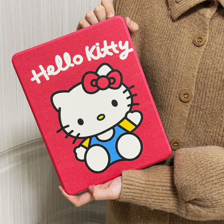 🔥ส่งในพื้นที่🔥 เคส ipad ปรับองศาได้ 360 RED HELLO KITTY Air5/6 Gen9 มีที่เก็บปากกา pro11 Gen11 Air7