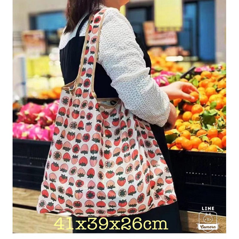พร้อมส่ง‼️ถุงผ้า ถุงช้อปปิ้ง ถูกที่สุด‼️พับได้ขนาด41x39x26cmเนือผ้าหนา กระเป๋าผ้าพับได้