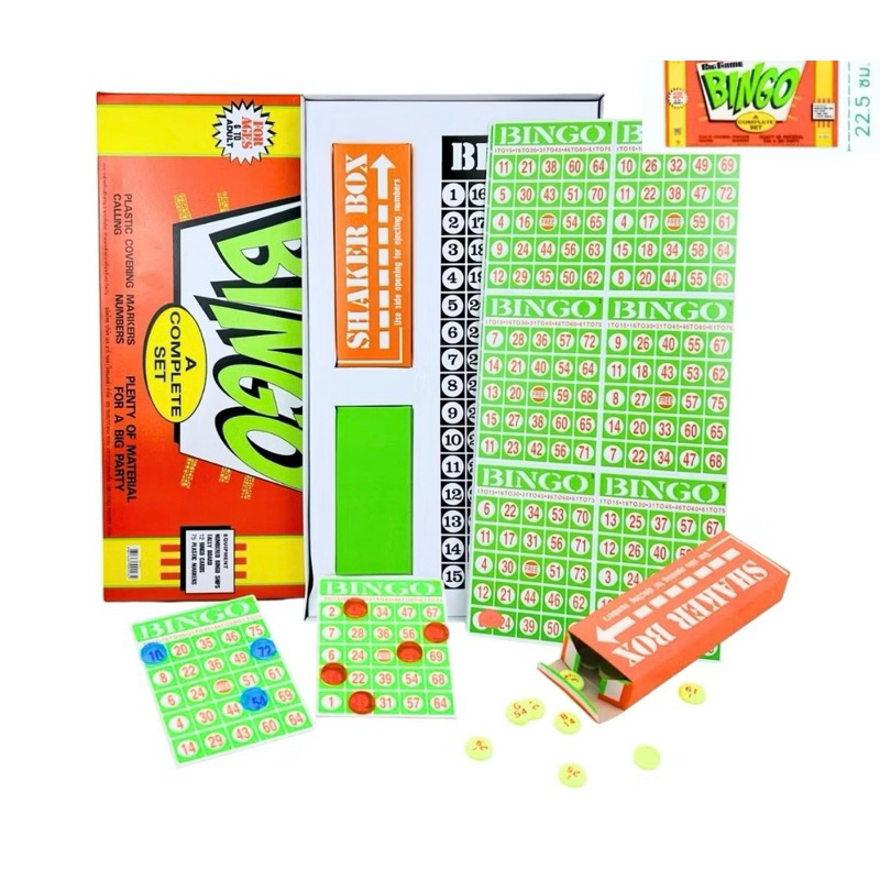 ส่งด่วน!! 2 วัน บิงโกกล่อมส้ม เกมบิงโก เกมBINGO เกมครอบครัว อุปกรณ์ครับ
