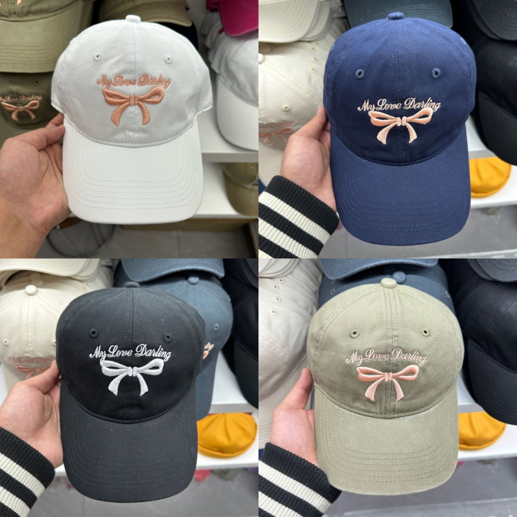 หมวกเบสบอล ประดับโบว์น่ารัก มี5สี