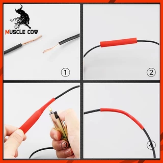 MUSCLE COW ท่อหด 310PC 560PC 800PC เหมาะสำหรับหุ้มสายไฟและสายชาร์จ