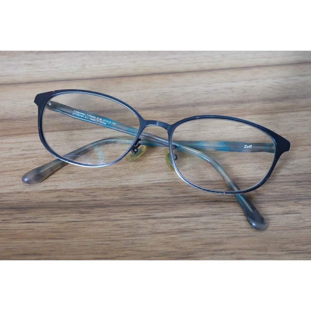 แว่น Zoff ZY72014A Glasses Size 53/16 140mm สีน้ำเงิน มือสอง ของแท้