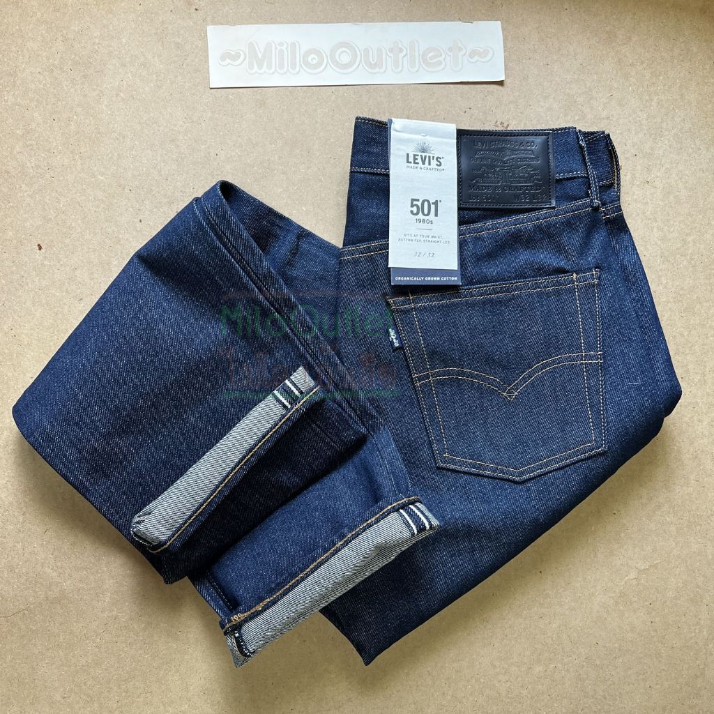 กางเกงยีนส์ Levi's 501 ผ้าดิบ ผ้าริม Selvedge Japan faric ของแท้ 100%