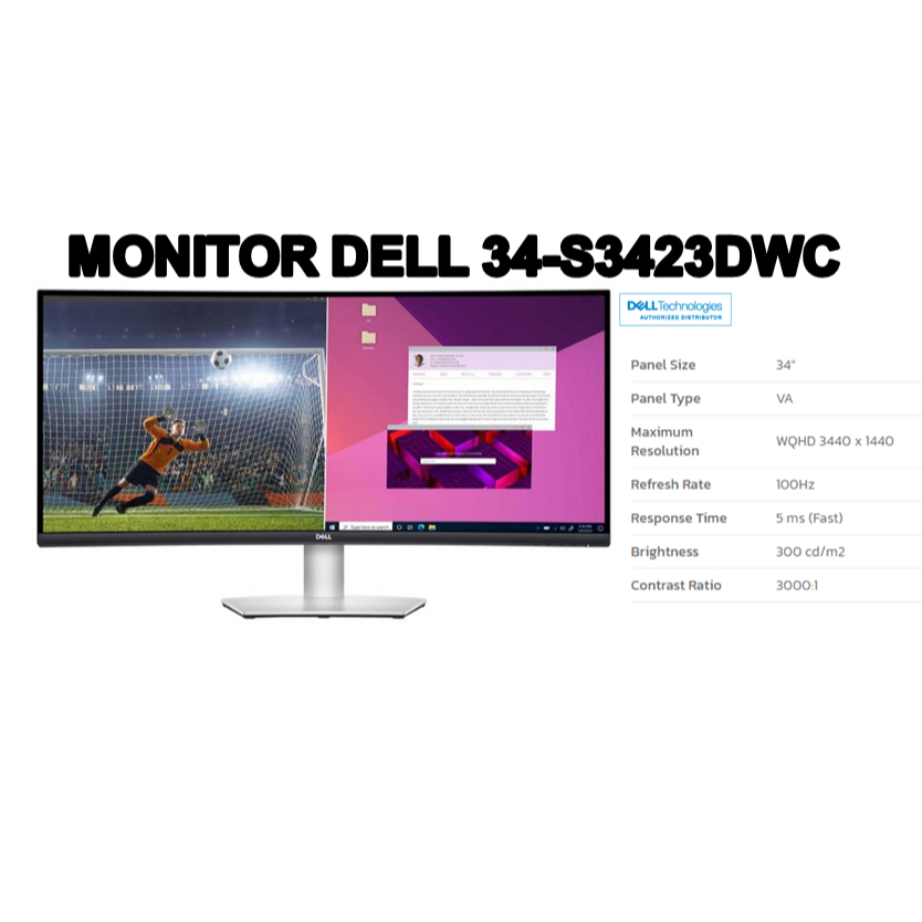 MONITOR DELL 34"-S3423DWC