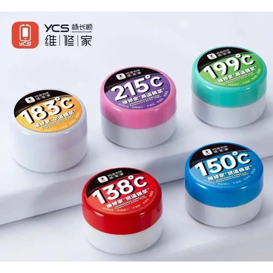 Ycsตะกั่ว 138°C 183°C 158°C 199°C 215°C 50g สําหรับโทรศัพท์มือถือเมนบอร์ดเฉพาะ Ball ปลูกดีบุกเชื่อมซ่อมเครื่องมือ