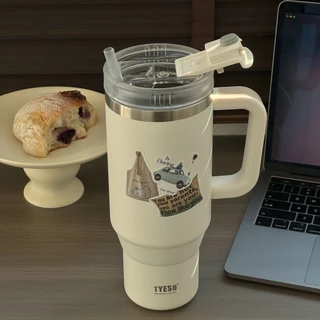 ฝาแก้วรุ่นมีหูจับ TYESOแท้ รุ่นTS-8868 TS-8866 30ozกับ40oz เฉพาะรุ่น