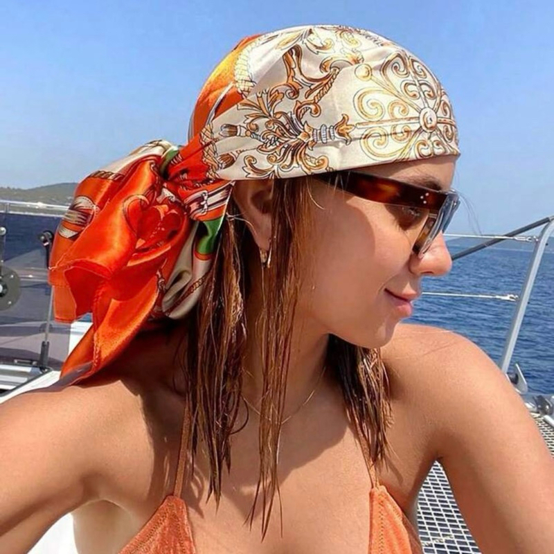 MORNINGDAISY ผ้าไหมพิมพ์ลาย