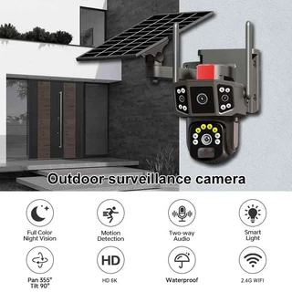 พร้อมส่ง EseeCloud 4G/ WIFI Camera 12MP 6K 18LED Solar Cell กล้องวงจรปิดใส่ซิม-ไวไฟ โซลาร์เซลล์ 12ล้านพ