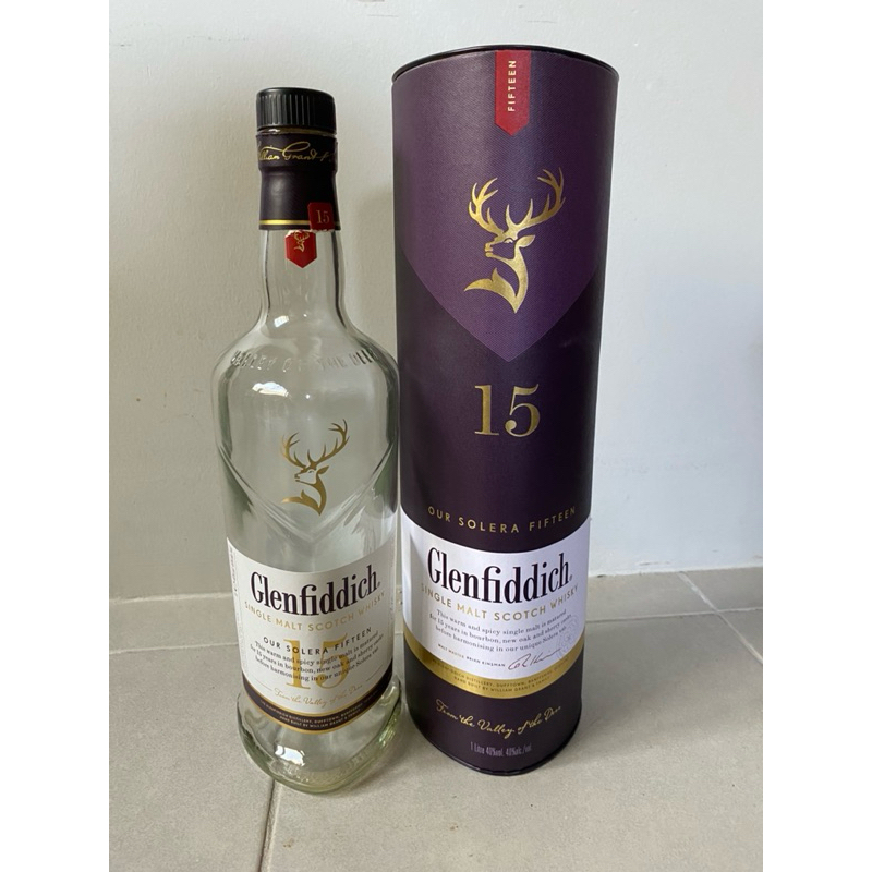 ขวดเหล้าเปล่า Glenfiddich ขนาด1 ลิตร