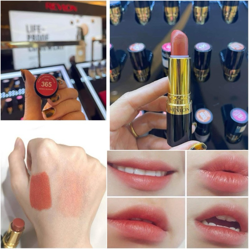 ลิป Revlon สีในตำนานนนน #365 Mango Blossom สีสวยดีงาม ถูกใจมาก สีนี้หายากมากนานๆของจะเข้ามาที สีนี้ขายดีสุดๆ