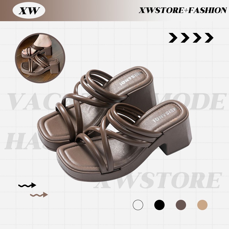 XWshopee พร้อมส่งทุกพื้นที่ รองเท้าเสริมส้นสำหรับผู้หญิง ทำจากวัสดุคุณภาพดี มี 4 สีให้เลือกสวมใส่ งานจึ้งทัชใจมาก ควรมีต