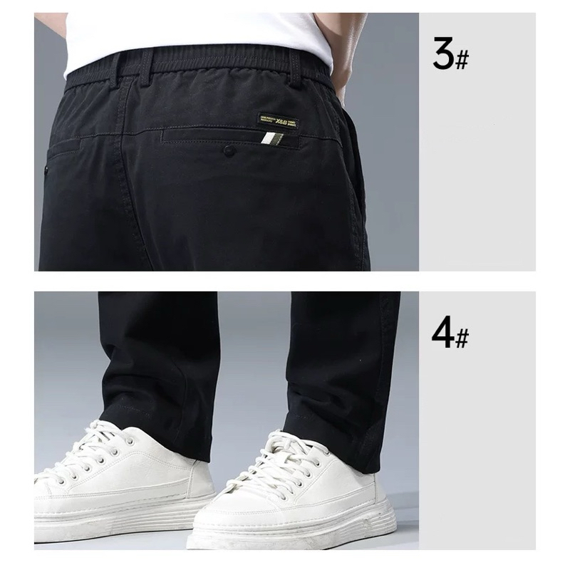 กางเกงขายาวเอวยางยืด (size 30-40) งานป้าย พร้อมส่ง ราคา ถูกที่สุด ดีลบีเคเค แกลเลอรีภาพที่ 6