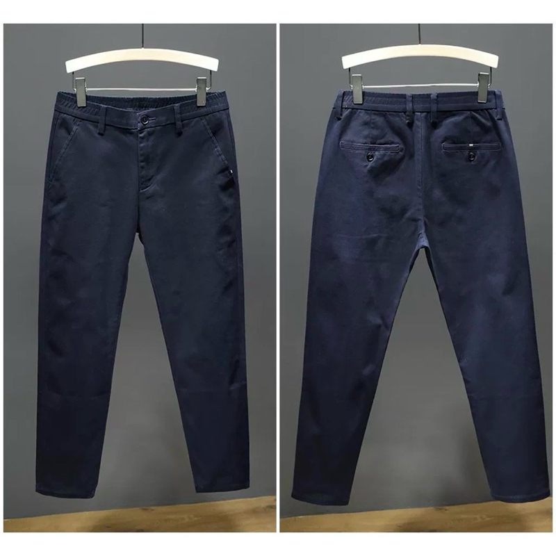 กางเกงขาเต่อ 5 ส่วน ชิโน่ ผ้ายืดนิดหน่อย เอว 28-38 นิ้ว กางเกงทำงานผู้ชาย