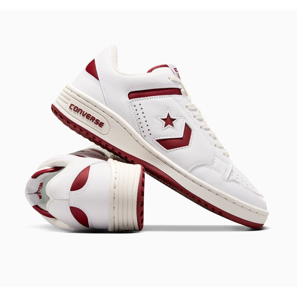 CONVERSE รองเท้า WEAPON SEASONAL COLOR OX WHITE/RED ผู้ชาย A12744CM_S5WTRE