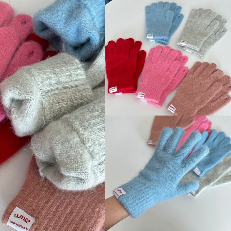 umore.made 🧤มี 5 สี Boogie wool glove 📱 ถุงมือกันหนาว บุขนกระต่าย หนานุ่มอุ่นมากกกกก สัมผัสดี น่าใช้มากกก ✨