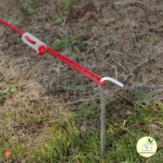 สมอบกอลูมิเนียม 18 cm สมอบก6เหลี่ยม น้ำหนักเบา ตั้งแคมป์ เดินป่า