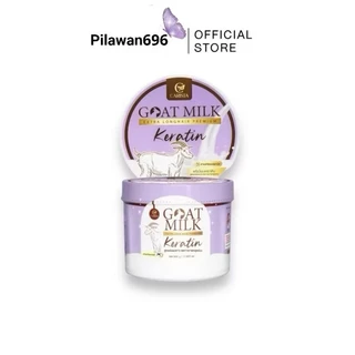 (กระปุกม่วง) เคราตินนมเเพะม่วง สูตรใหม่ เคราติน นำเข้า จากออสเตรเลีย Goatmilk #คาริสต้า