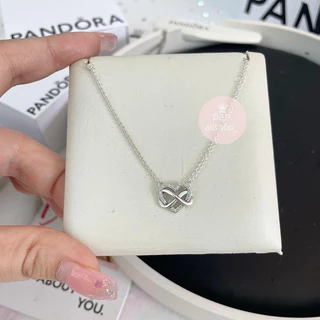 (ของแท้100%) Pandora Infinity heart silver necklace สร้อยคอหัวใจอินฟินิตี้ ยาว50cm.