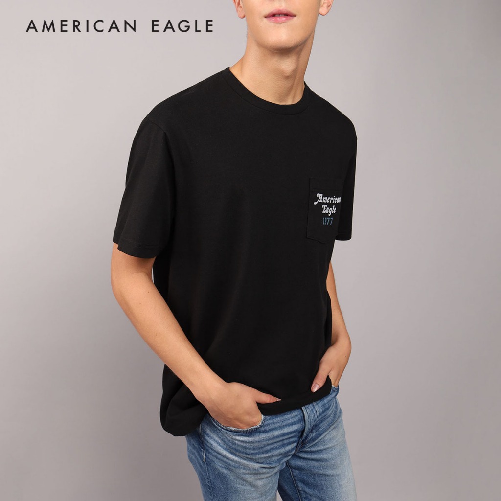 American Eagle Short-Sleeve T-Shirt เสื้อยืด ผู้ชาย แขนสั้น (NMTS 016-3878-001)